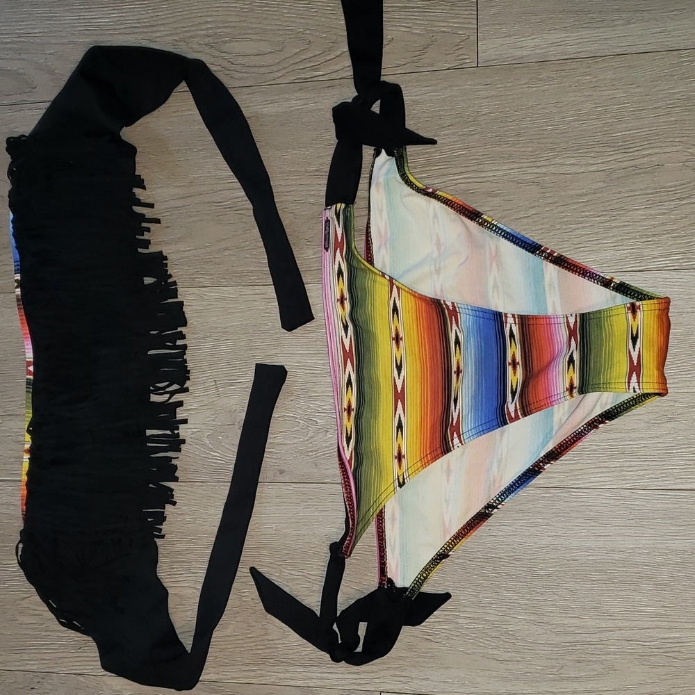 Banana Moon 🌙 2pc Fringe Bathing Suit Bikini - Picture 2 of 7